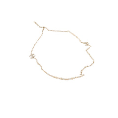 Chanel Long Pearl CC Crystal Necklace