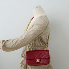 Chanel Seasonal Calfskin Flap Red