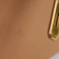 Hermes Kelly 32 Cushbell Natural Gold Circle W Stamp