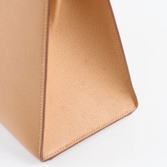 Hermes Kelly 32 Cushbell Natural Gold Circle W Stamp