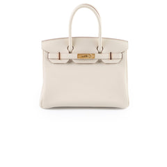 Hermes Birkin 30 Craie Rose Gold Z Stamp