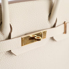 Hermes Birkin 30 Craie Rose Gold Z Stamp