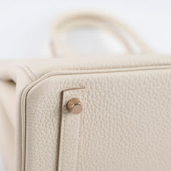 Hermes Birkin 30 Craie Rose Gold Z Stamp
