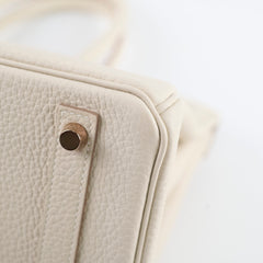 Hermes Birkin 30 Craie Rose Gold Z Stamp