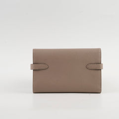 Hermes Kelly Wallet Epsom Gris Asphalte A Stamp