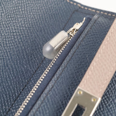 Hermes Kelly Wallet Epsom Gris Asphalte A Stamp