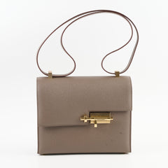 Hermes Verrou 21 Epsom Etain D Stamp