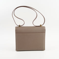 Hermes Verrou 21 Epsom Etain D Stamp