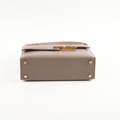 Hermes Verrou 21 Epsom Etain D Stamp