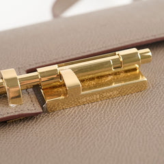Hermes Verrou 21 Epsom Etain D Stamp