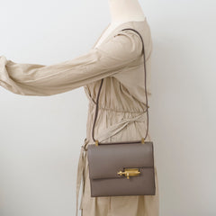 Hermes Verrou 21 Epsom Etain D Stamp