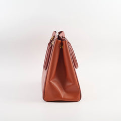 Prada Saffiano Leather Tote Tan