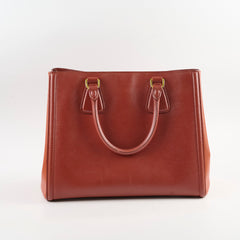 Prada Saffiano Leather Tote Tan