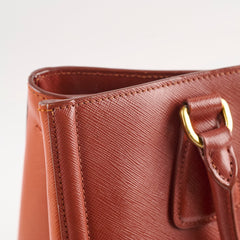Prada Saffiano Leather Tote Tan