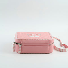 Chanel Vanity Pink Stripe Caviar (2018)