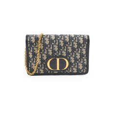 Christian Dior Montaigne Belt Bag with Chain Navy