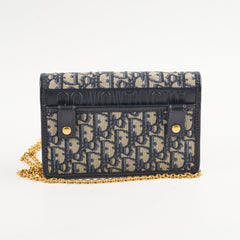 Christian Dior Montaigne Belt Bag with Chain Navy