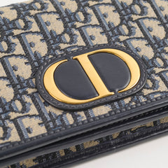 Christian Dior Montaigne Belt Bag with Chain Navy