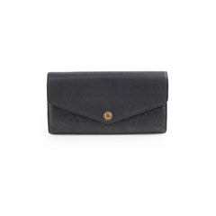 Louis Vuitton Sarah Long Wallet Empriente Black