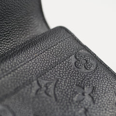 Louis Vuitton Sarah Long Wallet Empriente Black