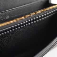 Louis Vuitton Sarah Long Wallet Empriente Black
