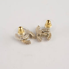 Chanel CC Crystal/Pearl Earrings Costume Jewellery