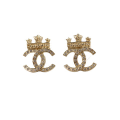 Chanel CC Crystal Earrings Costume Jewellery
