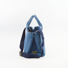 Prada Canapa Denim Tote