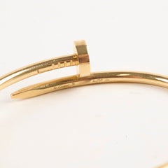 Cartier Juste Un Clou JUC Yellow Gold Size 18 Bracelet