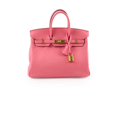 Hermes Birkin 25 Swift Rose Azalee (A Stamp 2017)