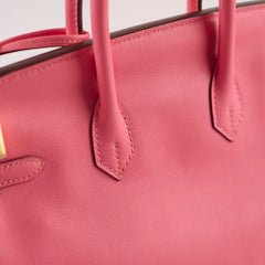 Hermes Birkin 25 Swift Rose Azalee (A Stamp 2017)