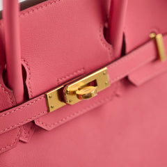 Hermes Birkin 25 Swift Rose Azalee (A Stamp 2017)