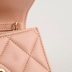 Chanel Card Holder On Chain Nude 31 Series