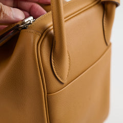 Hermes Lindy 30 Caramel Evercolor T Stamp