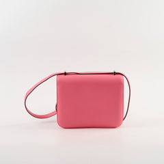 Hermes Mini Constance 18 Rose Azalea Swift A Stamp