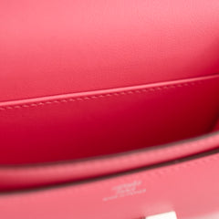 Hermes Mini Constance 18 Rose Azalea Swift A Stamp