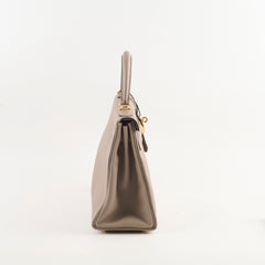 Hermes Kelly 28 Gris Ashalte A Stamp
