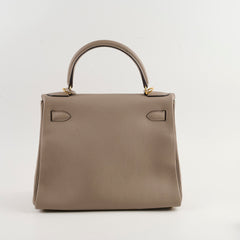 Hermes Kelly 28 Gris Ashalte A Stamp