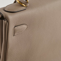Hermes Kelly 28 Gris Ashalte A Stamp