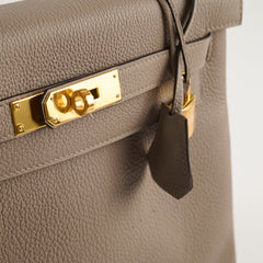Hermes Kelly 28 Gris Ashalte A Stamp