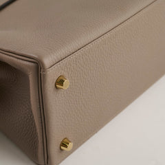 Hermes Kelly 28 Gris Ashalte A Stamp