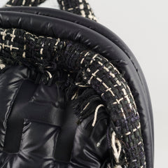Chanel Doudonne Nylon/Tweed Backpack Black 26 Series