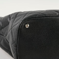 Chanel CC Logo Caviar Black Shoulder Bag - Series 17
