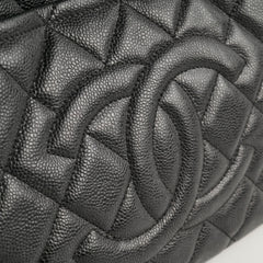 Chanel CC Logo Caviar Black Shoulder Bag - Series 17