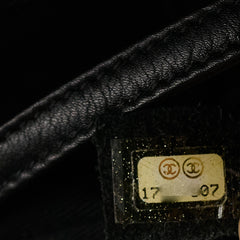 Chanel CC Logo Caviar Black Shoulder Bag - Series 17