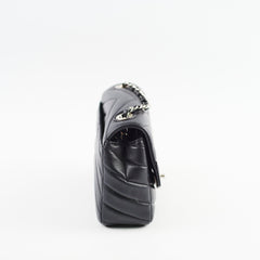 Chanel Caviar Chevron Crossbody Bag Black Series 23