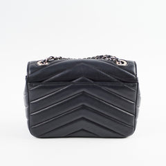 Chanel Caviar Chevron Crossbody Bag Black Series 23