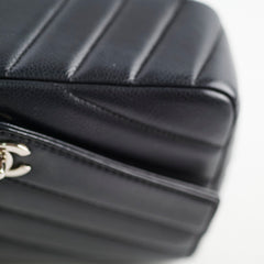 Chanel Caviar Chevron Crossbody Bag Black Series 23