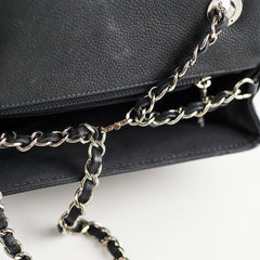 Chanel Caviar Chevron Crossbody Bag Black Series 23