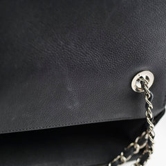 Chanel Caviar Chevron Crossbody Bag Black Series 23